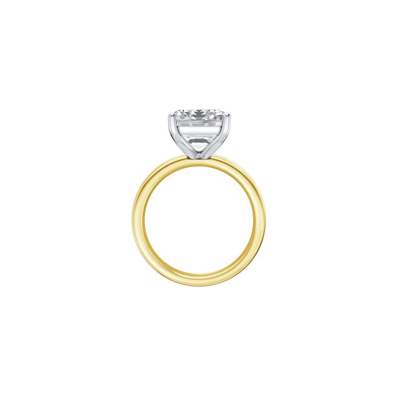 Lab Grown Diamond Emerald-Cut Solitaire Ring in 14K Yellow &amp; White Gold &#40;7 ct.&#41; – Image 2 of 4