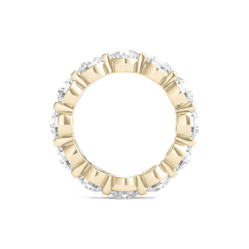 Round Brilliant-Cut Lab Grown Diamond Eternity Band in 14k Yellow Gold &#40;6 ct. tw.&#41; – Image 2 of 3