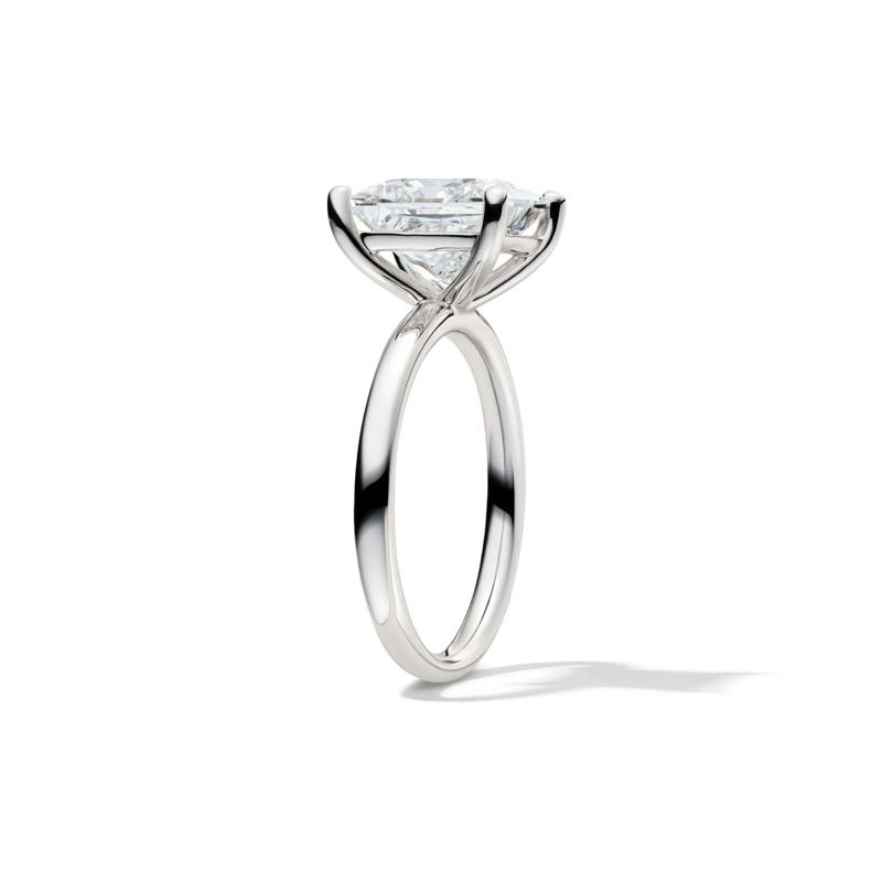 Lab Grown Diamond Princess-Cut Solitaire Engagement Ring in Platinum (4 ct.) – Image 3 of 4