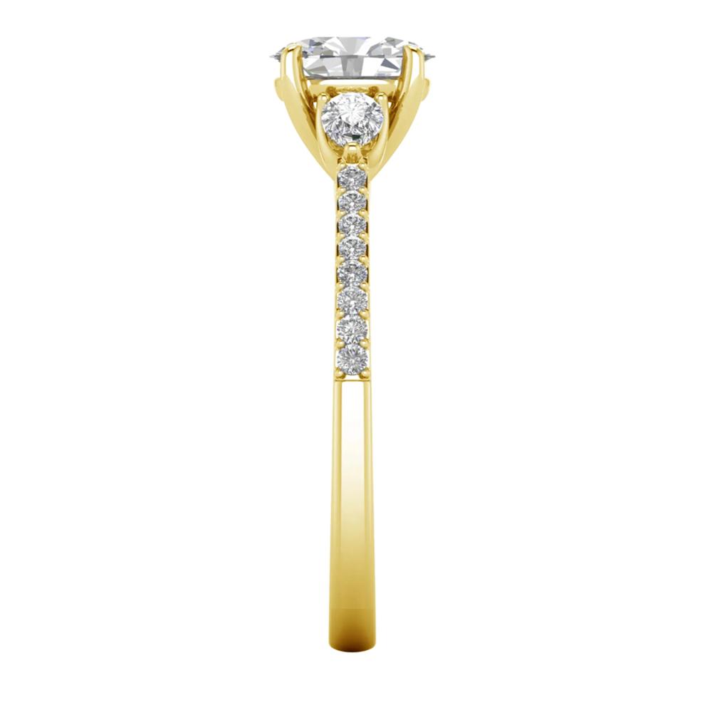 Lab Grown Diamond Three-Stone Engagement Ring in 10K Yellow Gold (1 ct. tw.) – Image 3 of 3