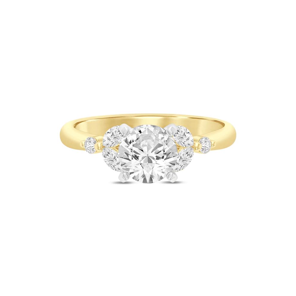Lab Grown Diamond Semi-Mount in 14K Yellow Gold (1/3 ct. tw.) (Setting Only) – Image 4 of 6