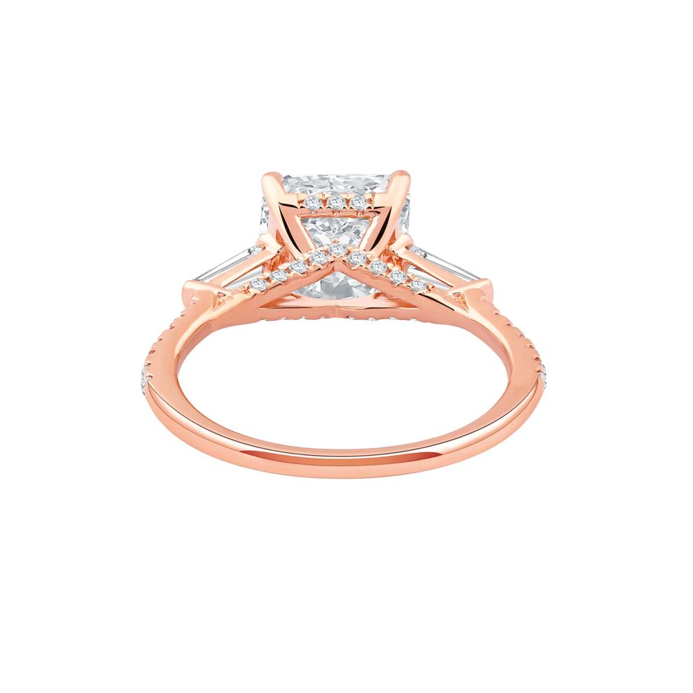 Lab Grown Diamond June Radiant-Cut Engagement Ring in 14K Rose Gold (3 5/8 ct. tw.) – Image 4 of 4