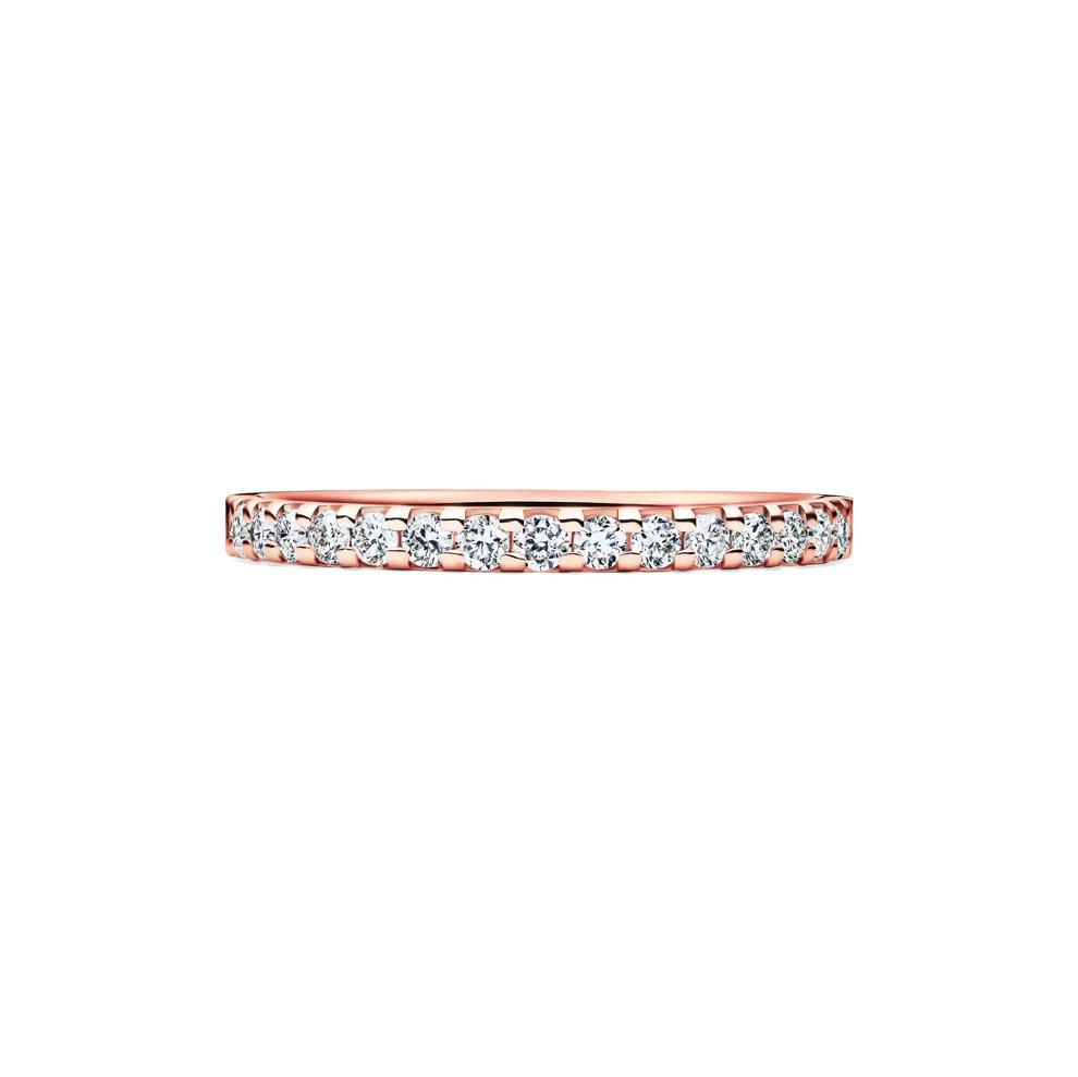1/4 ct. tw. Lab Grown Diamond Band in 14K Rose Gold – Image 1 of 4