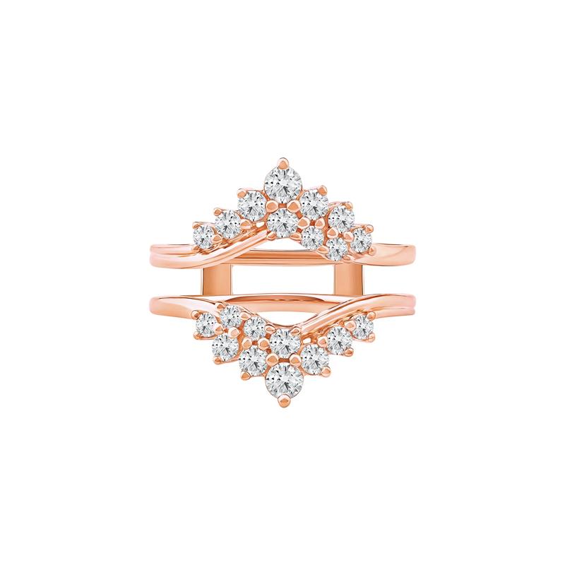 Lab Grown Diamond Chevron Insert in 14K Rose Gold &#40;1 ct. tw.&#41; – Image 1 of 2