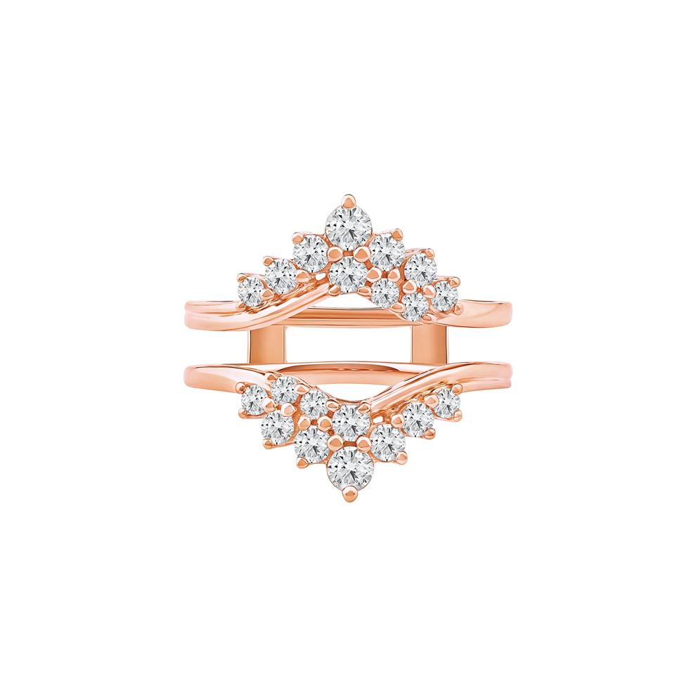 Lab Grown Diamond Chevron Insert in 14K Rose Gold (1 ct. tw.) – Image 1 of 2