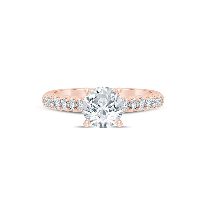 Lab Grown Diamond Semi-Mount Ring in 14K Rose Gold &#40;1/2 ct. tw.&#41; – Image 1 of 6