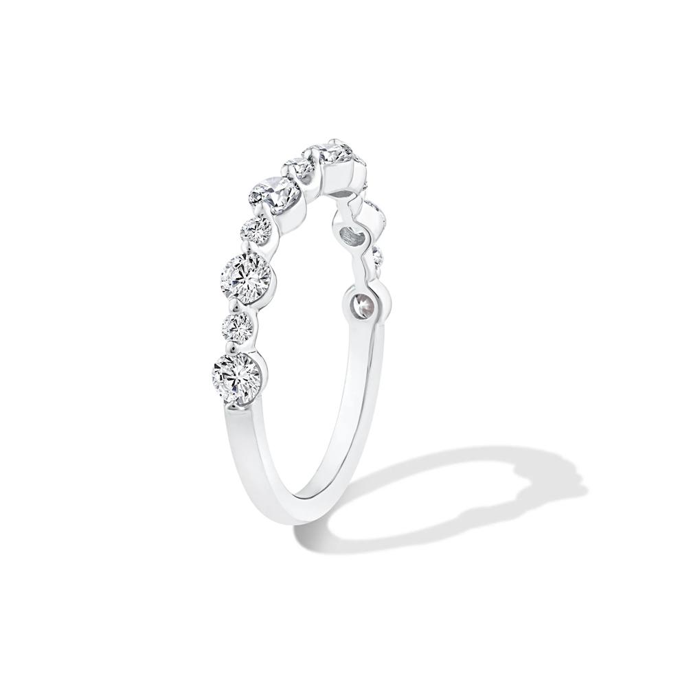 Lab Grown Diamond Contour Band in 14K White Gold (3/4 ct. tw.) – Image 3 of 4