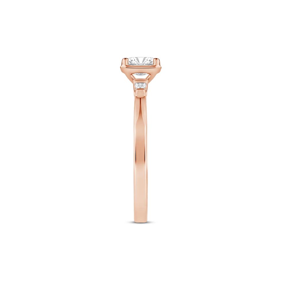 Radiant-Cut Diamond Engagement Ring in 14K Rose Gold (1/2 ct. tw.) – Image 3 of 4