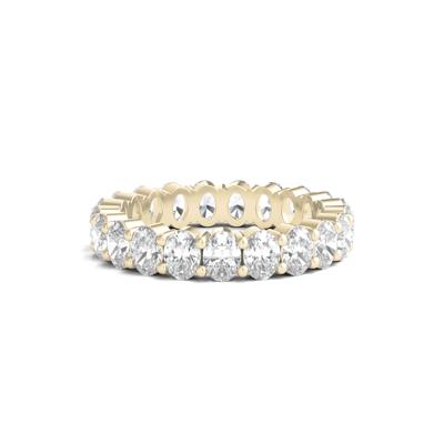 Lab Grown Oval Diamond Eternity Band in 14K Yellow Gold (3 ct. tw.)