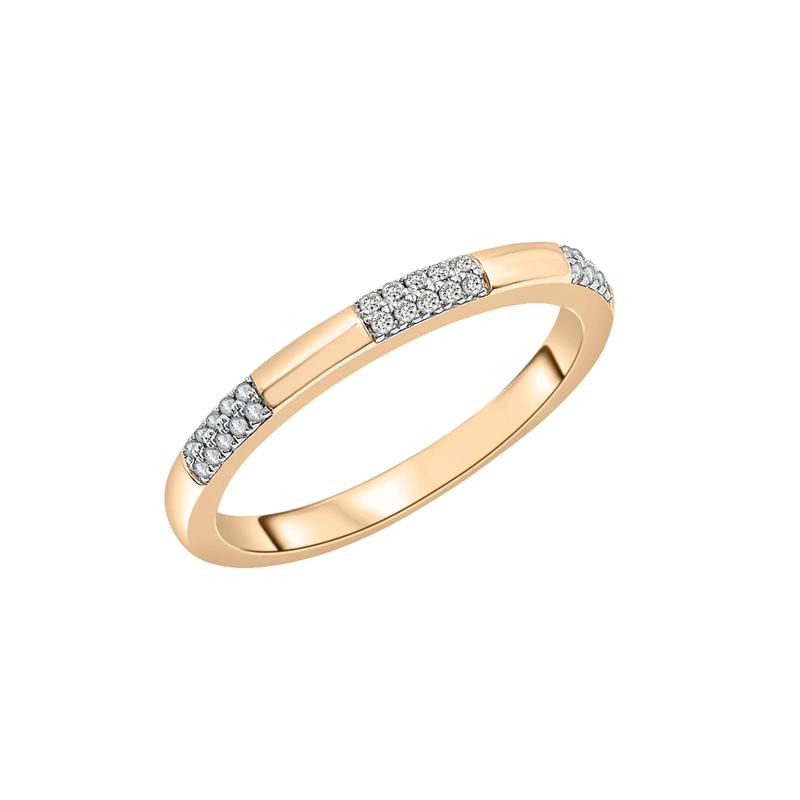 Alternating Diamond Pav&eacute; Bar Ring in Vermeil &#40;1/10 ct. tw.&#41; – Image 5 of 6