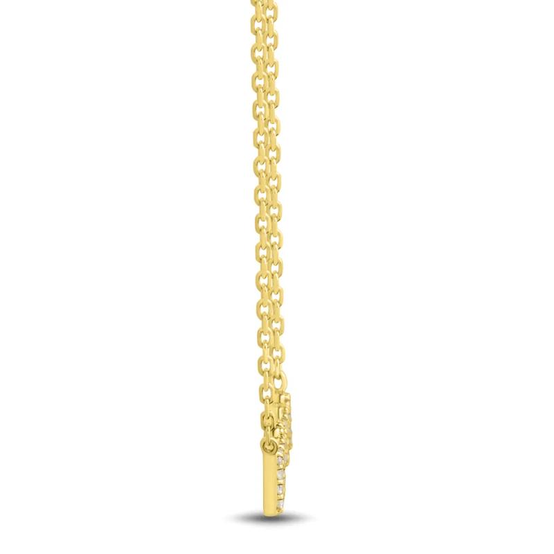 Diamond MAMA Necklace in 10K Yellow Gold &#40;1/10 ct. tw.&#41; – Image 2 of 3