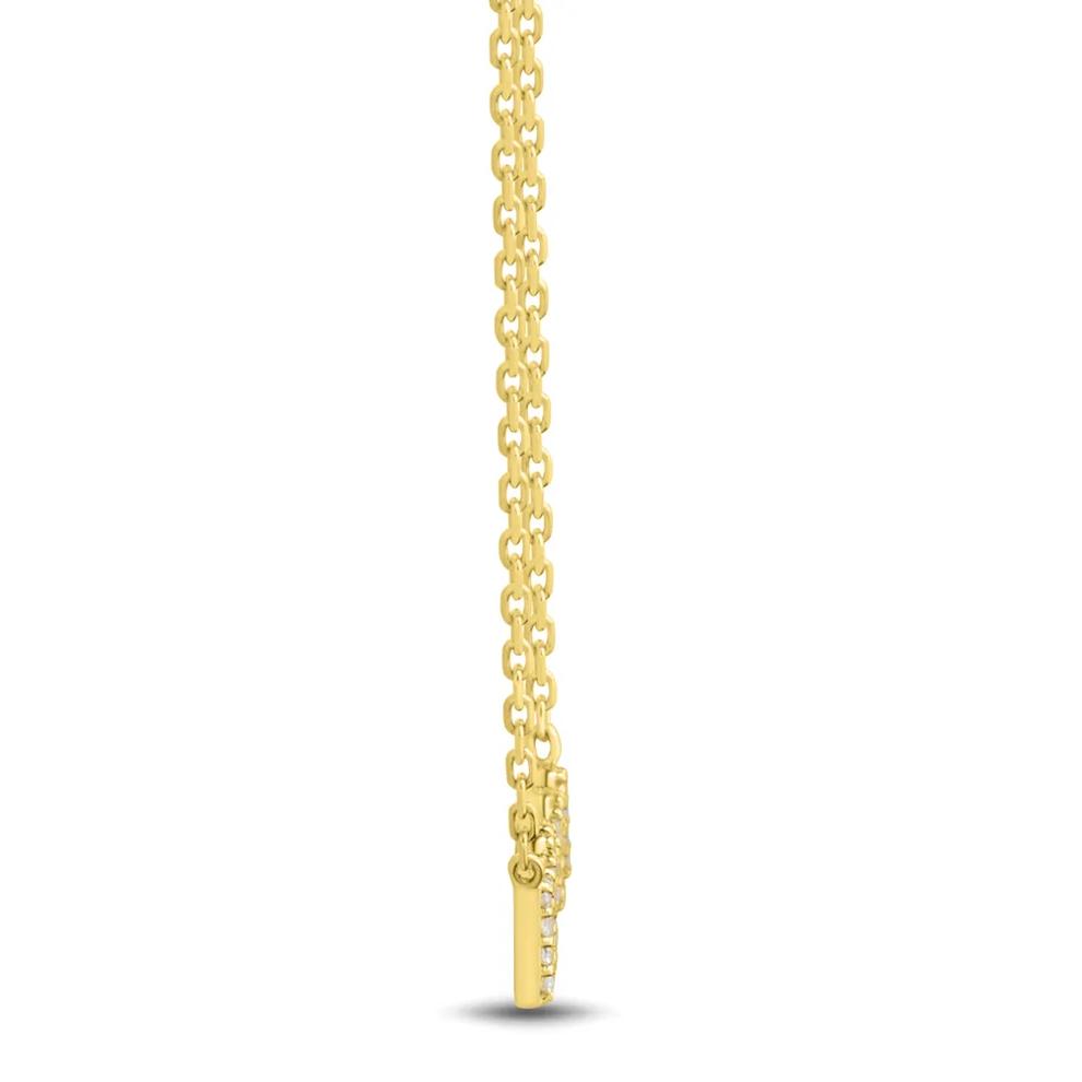 Diamond MAMA Necklace in 10K Yellow Gold (1/10 ct. tw.) – Image 2 of 3