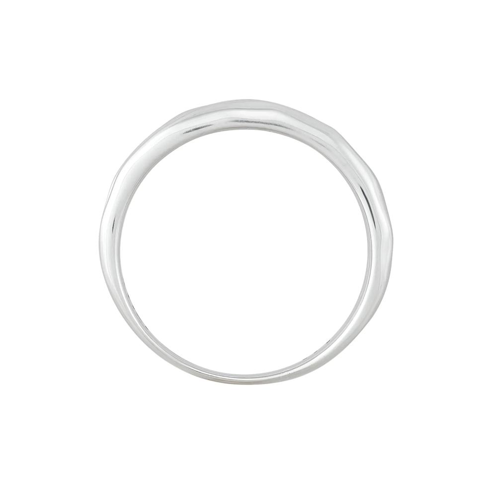 Hammered Three-Row Band in Sterling Silver &amp; 10K Yellow Gold – Image 2 of 4