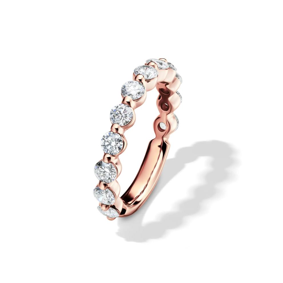 Lab Grown Diamond Wedding Band in 14K Rose Gold (1 1/2 ct. tw.) – Image 4 of 4