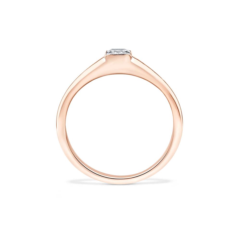 Lab Grown Diamond Princess-Cut Promise Ring in 10K Rose Gold (1/3 ct. tw.) – Image 2 of 4
