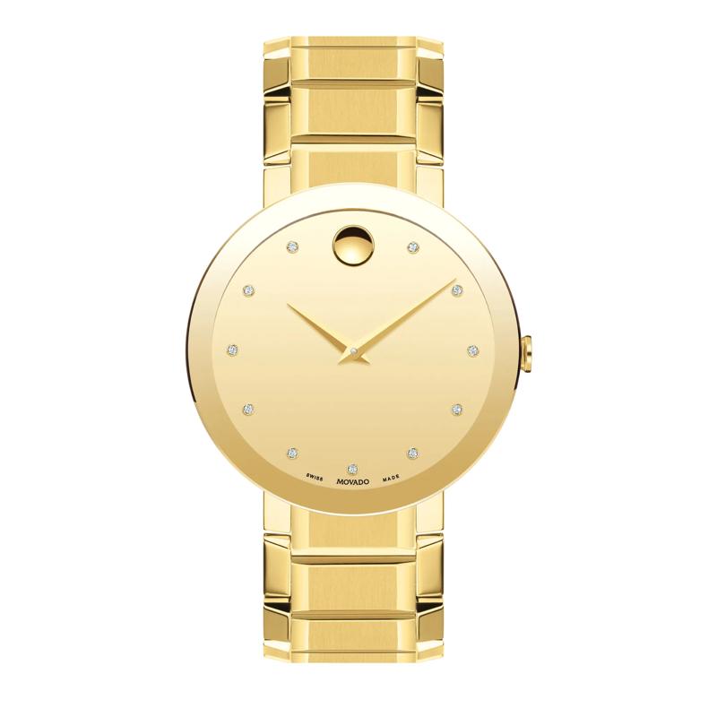 Men&#39;s Sapphire Watch in Yellow Gold-Tone Stainless Steel, 39MM – Image 1 of 3