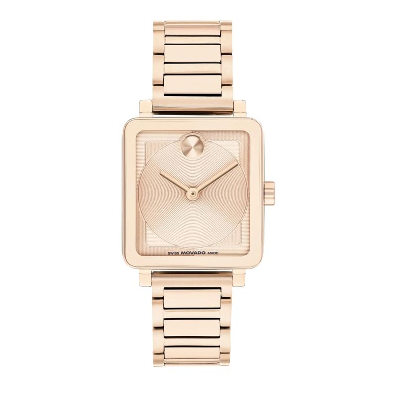 Ladies&#39; Movado Bold Watch in Rose Gold-Tone Stainless Steel, 28x26MM – Image 1 of 3