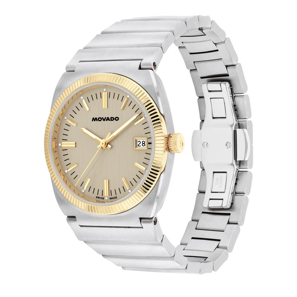 Heritage Ondoplan Watch With Grey Dial and Stainless Steel Bracelet – Image 2 of 3