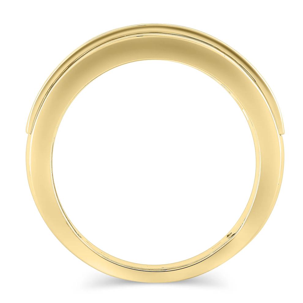Men's Lab Grown Diamond Channel Band in 10K Yellow Gold (2 ct. tw.) – Image 2 of 3
