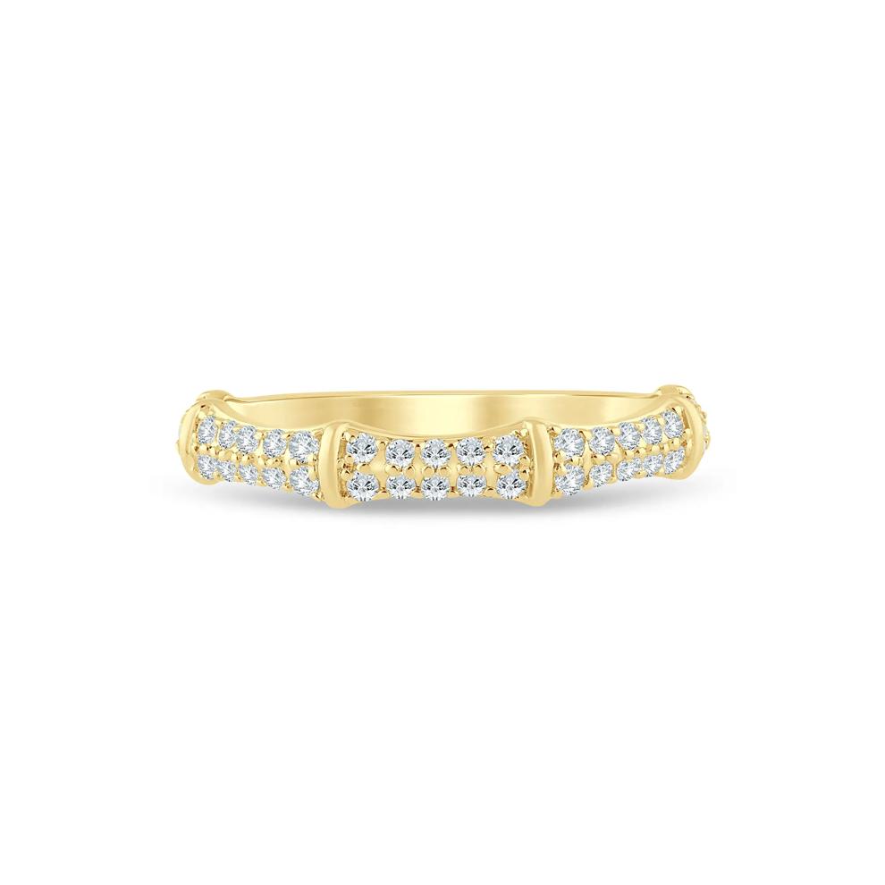 Lab Grown Diamond Anniversary Band in 14K Yellow Gold (1/3 ct. tw.) – Image 1 of 3