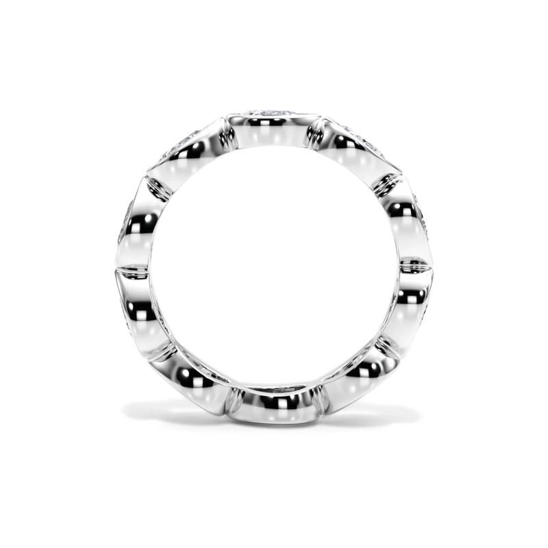 Lab Grown Diamond Bezel-Set Eternity Band in 14K White Gold &#40;2 1/4 ct. tw.&#41; – Image 2 of 4