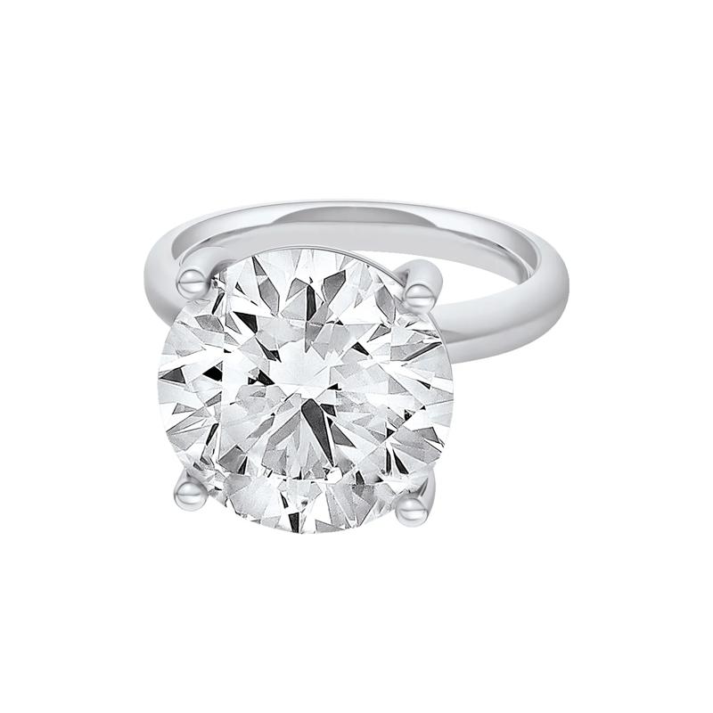 Lab Grown Diamond Round Solitaire Ring in Platinum (9 ct.) – Image 2 of 5