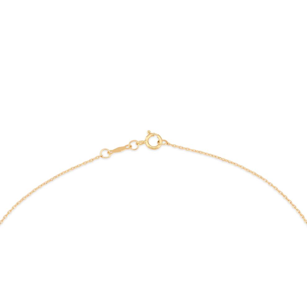 Lab Grown Diamond Three-Stone Oval Drop Pendant Necklace in 10K Yellow Gold (1 ct. tw.) – Image 4 of 4