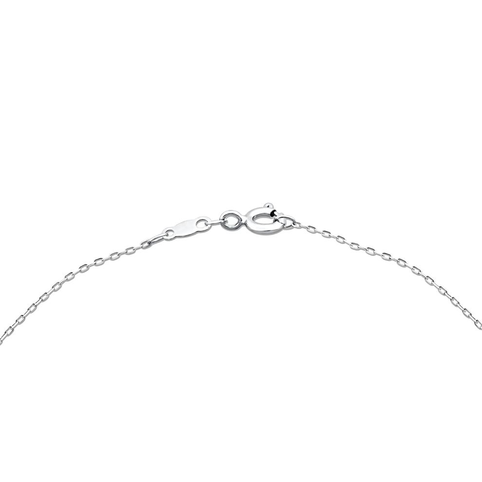 Lab Grown Diamond Marquise Cluster Halo Pendant Necklace in 14K White Gold (1 5/8 ct. tw.) – Image 2 of 4