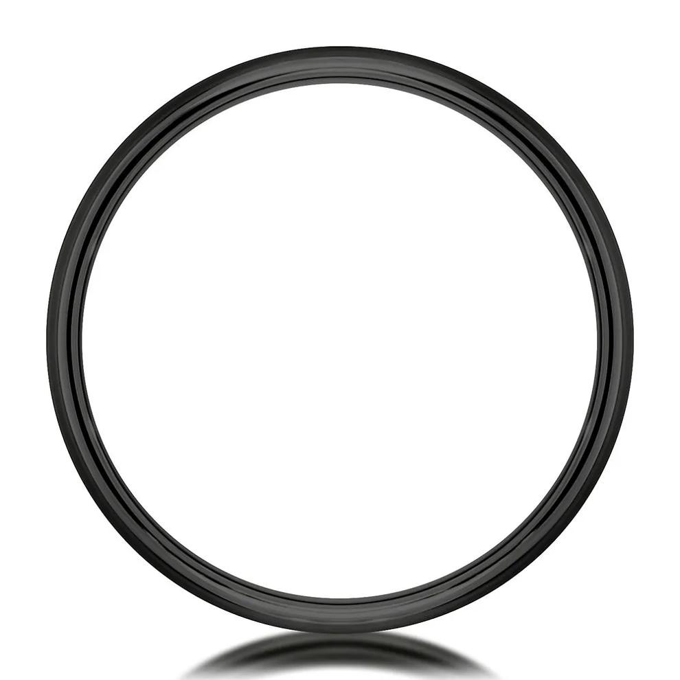 Men's Band in Black Titanium, 7MM – Image 2 of 3