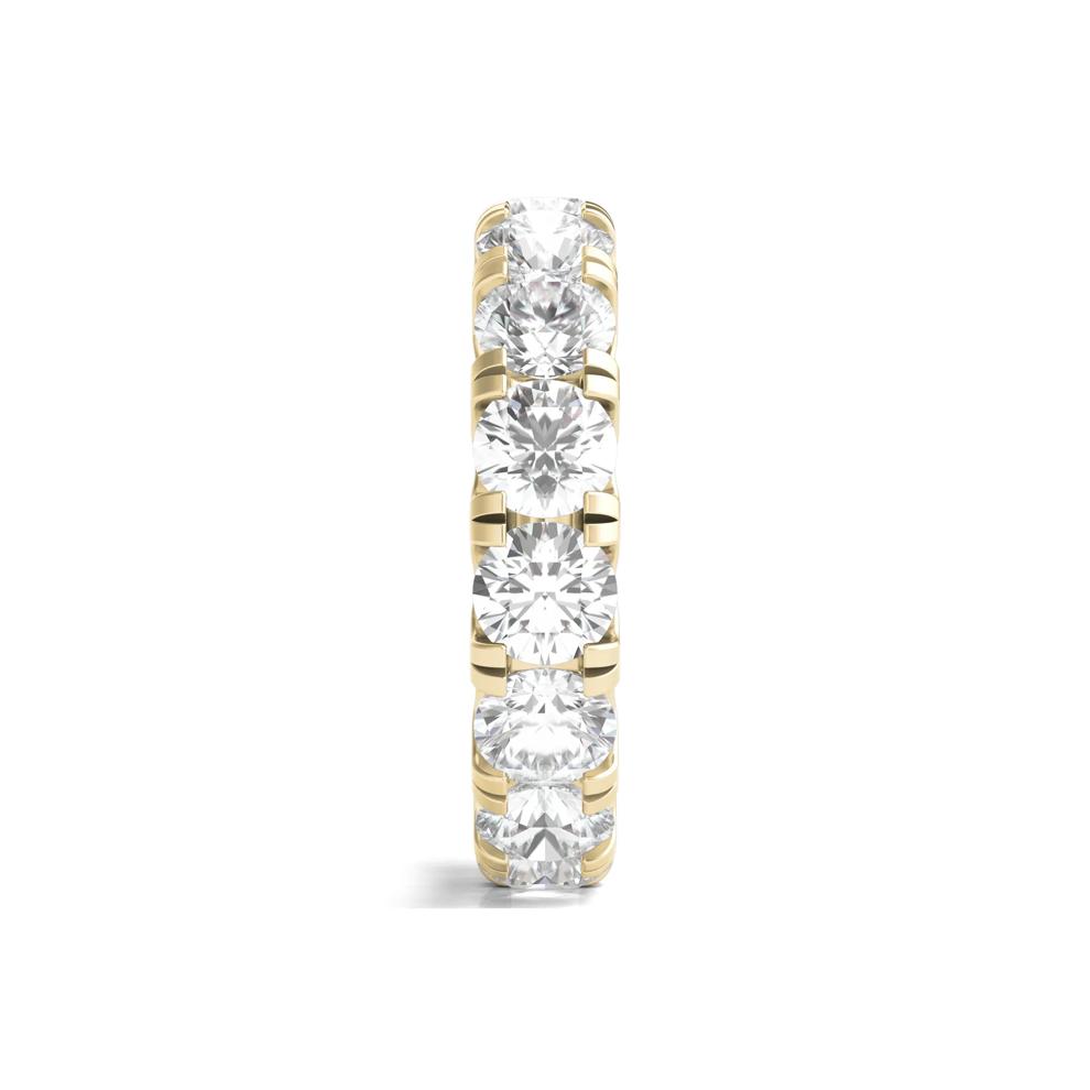 Lab Grown Round Diamond Eternity Band in 14K Yellow Gold (6 ct. tw.) – Image 3 of 3