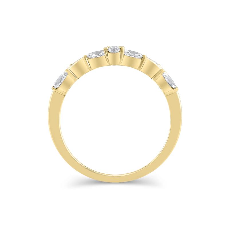 Lab Grown Diamond Contour Band in 14K Yellow Gold &#40;1/3 ct. tw.&#41; – Image 2 of 3