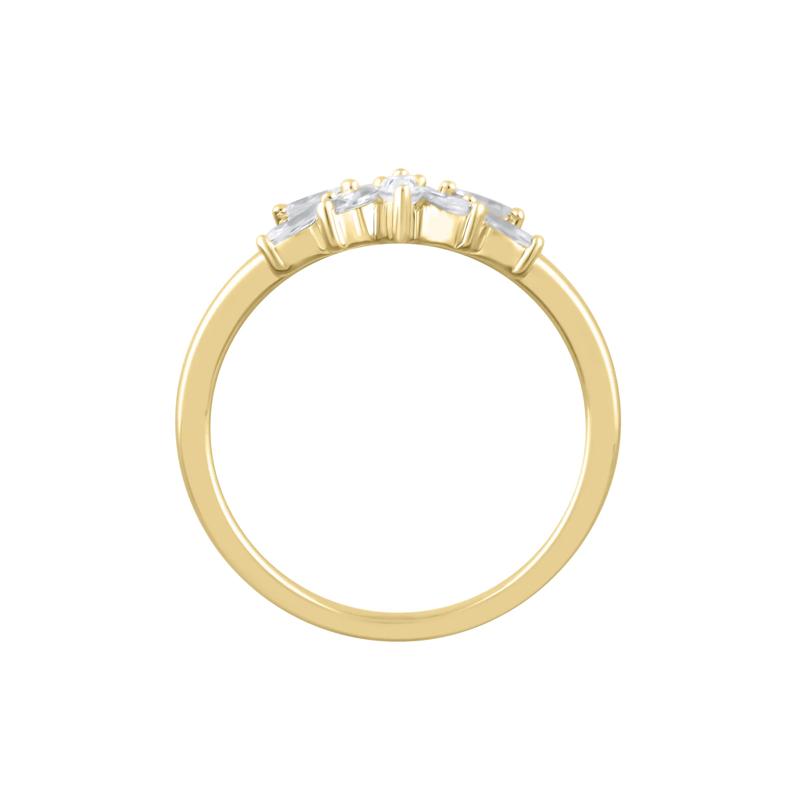 Marquise-Cut Diamond Contour Band in 14K Yellow Gold &#40;3/8 ct. tw.&#41; – Image 2 of 3