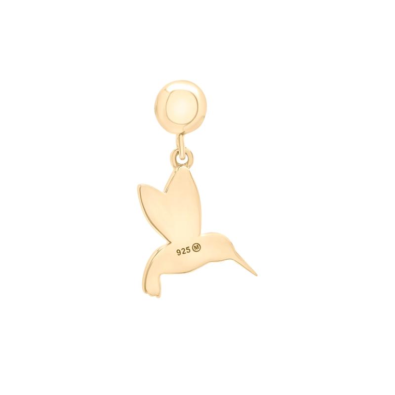 Hummingbird Bead Charm in Vermeil – Image 3 of 3