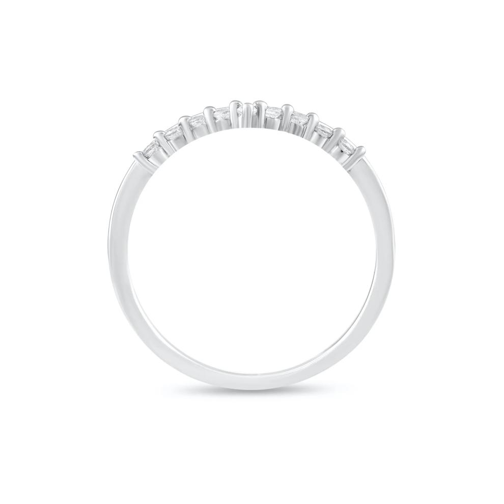 Diamond Contour Band in 10K White Gold (1/10 ct. tw.) – Image 2 of 4