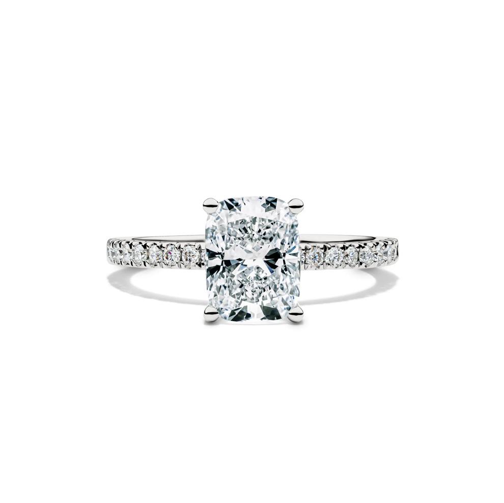 Lab Grown Diamond Elongated Cushion Engagement Ring in 14K White Gold (2 1/4 ct. tw.) – Image 1 of 5
