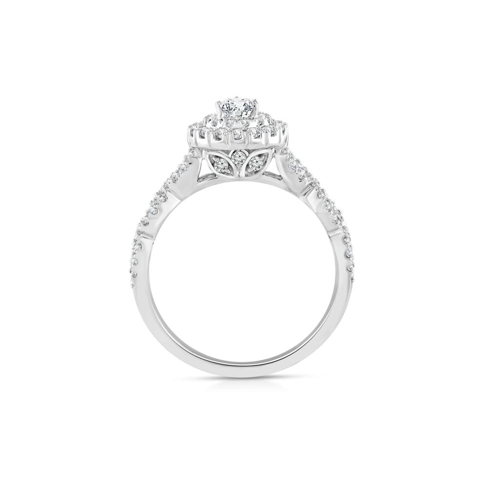 Lab Grown Diamond Pear-Shaped Engagement Ring in 10K White Gold (1 ct. tw.) – Image 2 of 3