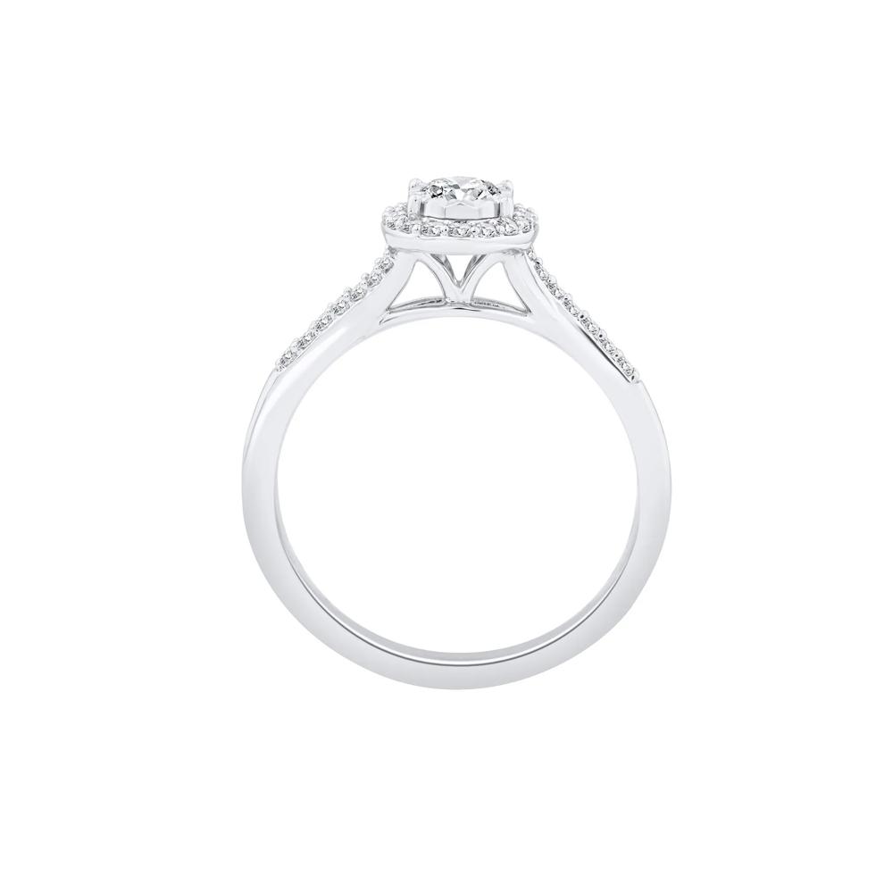 Lab Grown Diamond Promise Ring in 10K White Gold (1/2 ct. tw.) – Image 2 of 3