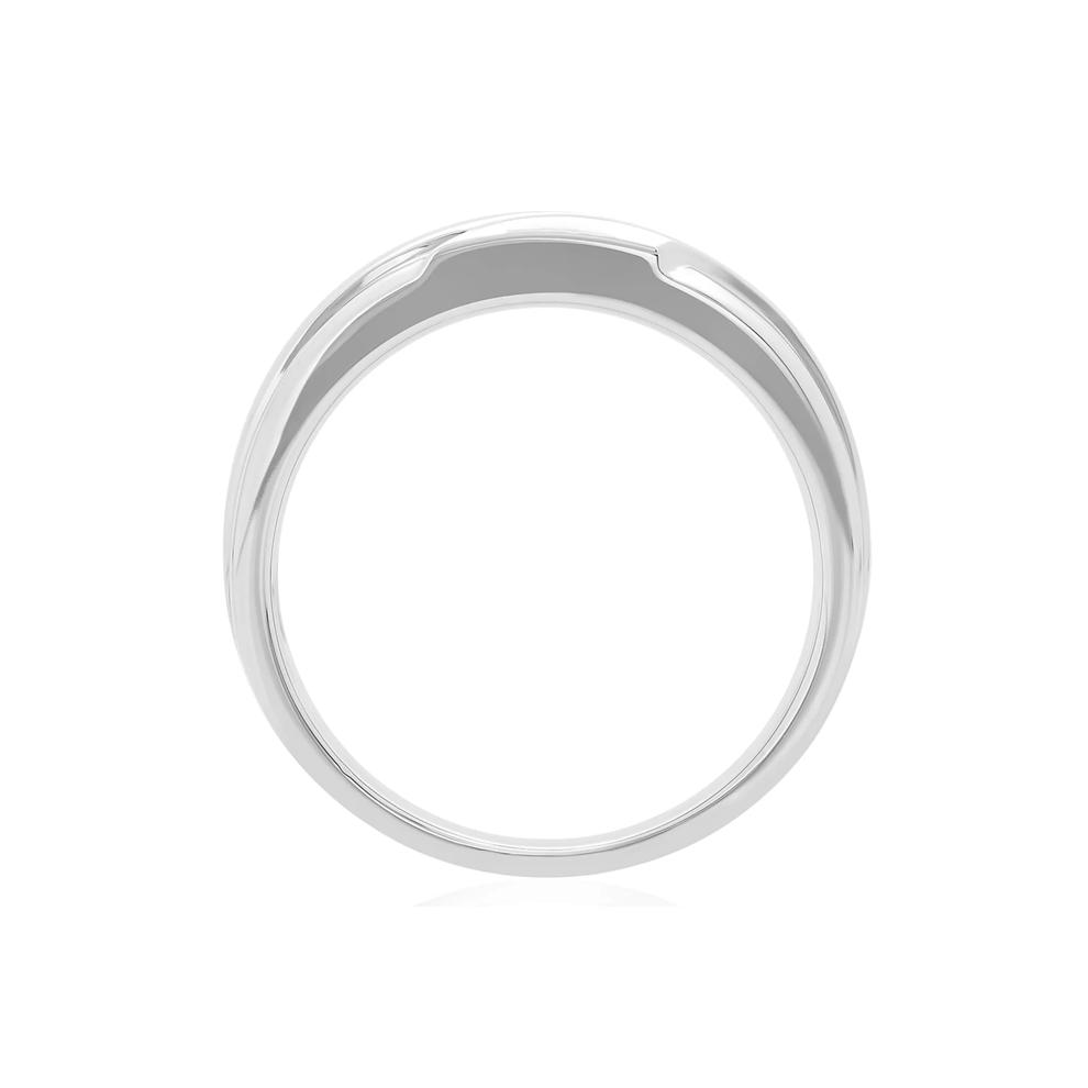 Men's 1/10 ct. tw. Diamond Band in 10K White Gold – Image 2 of 3