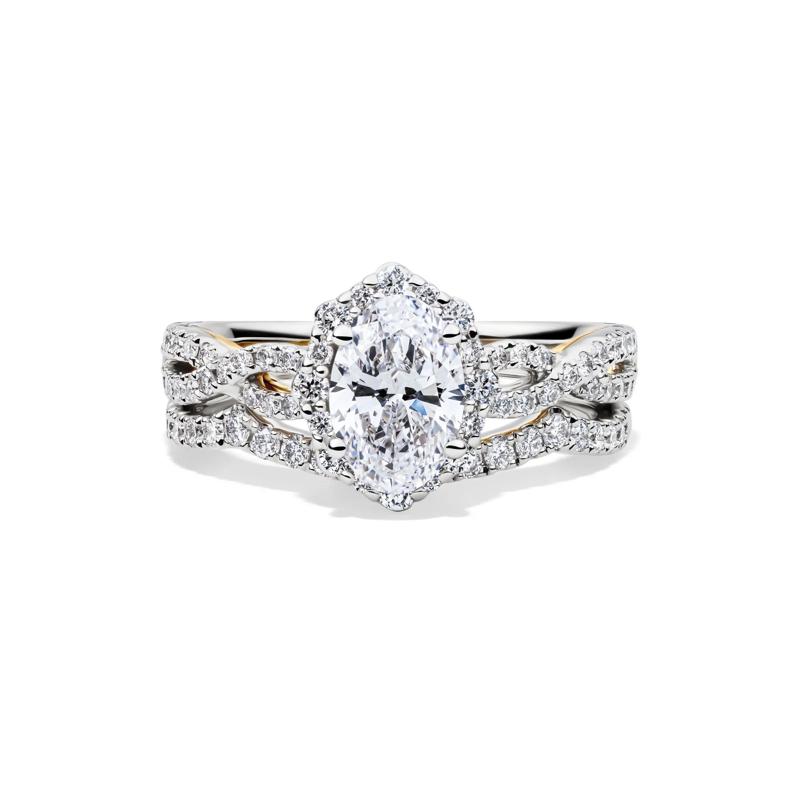 Whitney Lab Grown Diamond Bridal Set in 14K White Gold &#40;1 3/4 ct. tw.&#41;  – Image 1 of 6