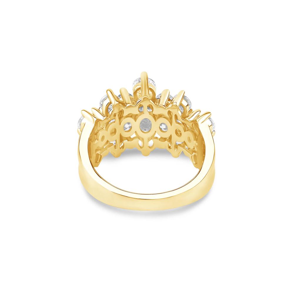 Lab Grown Diamond Multi-Row Band in 10K Yellow Gold (3 ct. tw.) – Image 4 of 4