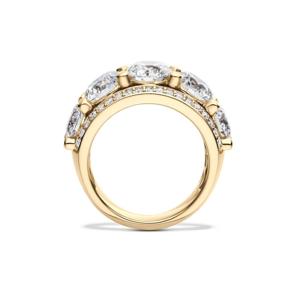 Lab Grown Diamond Multi-Row Anniversary Band in 14K Yellow Gold (6 ct. tw.) – Image 2 of 4