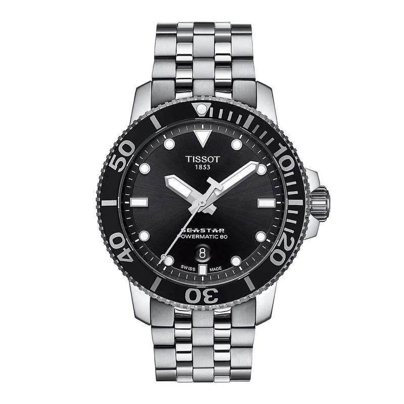 TISSOT SEASTAR QUARTZ ブラック Tissot Seastar 1000 Quartz Watch Chronograph 38mm - T120
