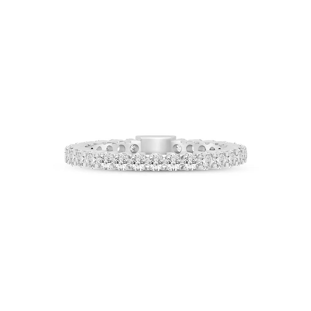 Round-Cut Sizeable Diamond Eternity Band in 14k White Gold (1 ct. tw.) – Image 1 of 3