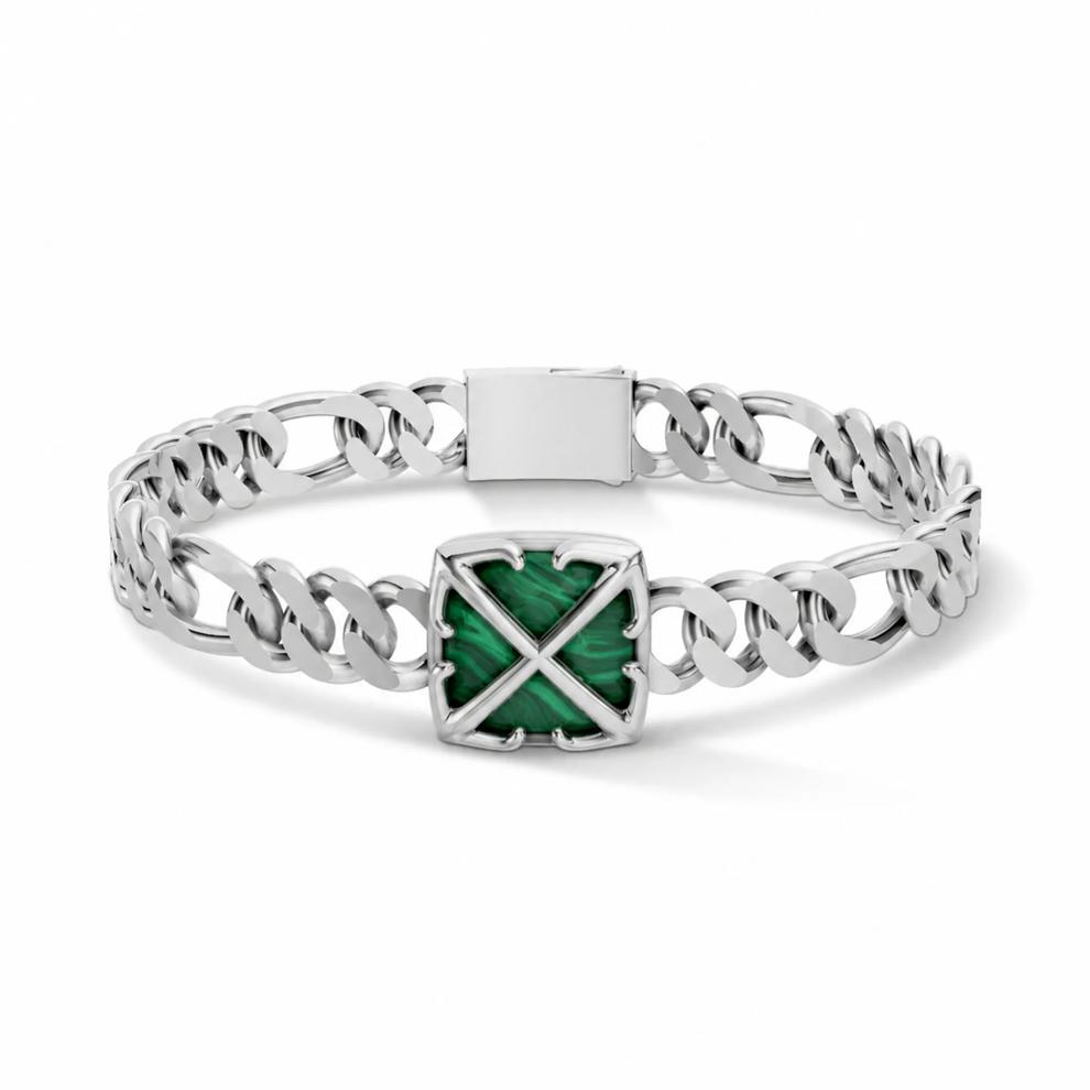 Men's Arrow Design Lapis Bracelet in Sterling Silver, 8" – Image 1 of 1