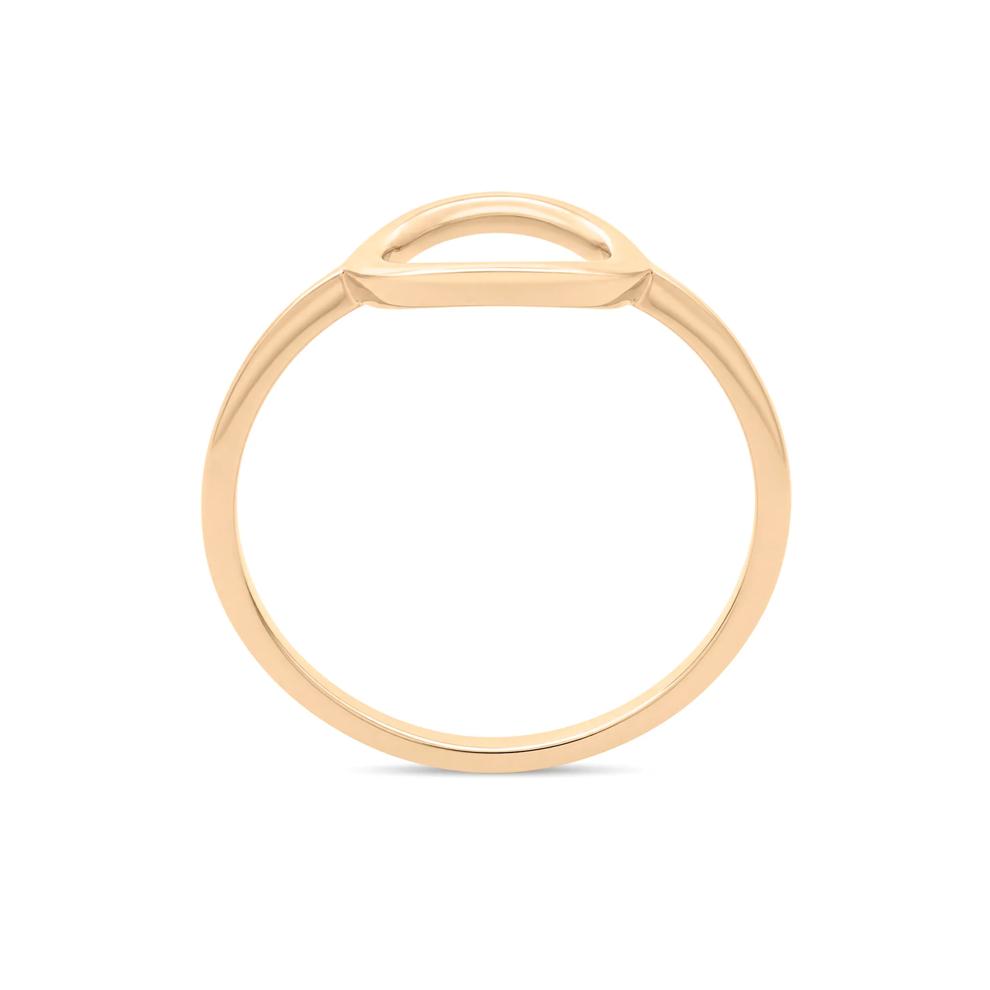 Circle-Shaped Ring in 14K Gold Vermeil – Image 2 of 4