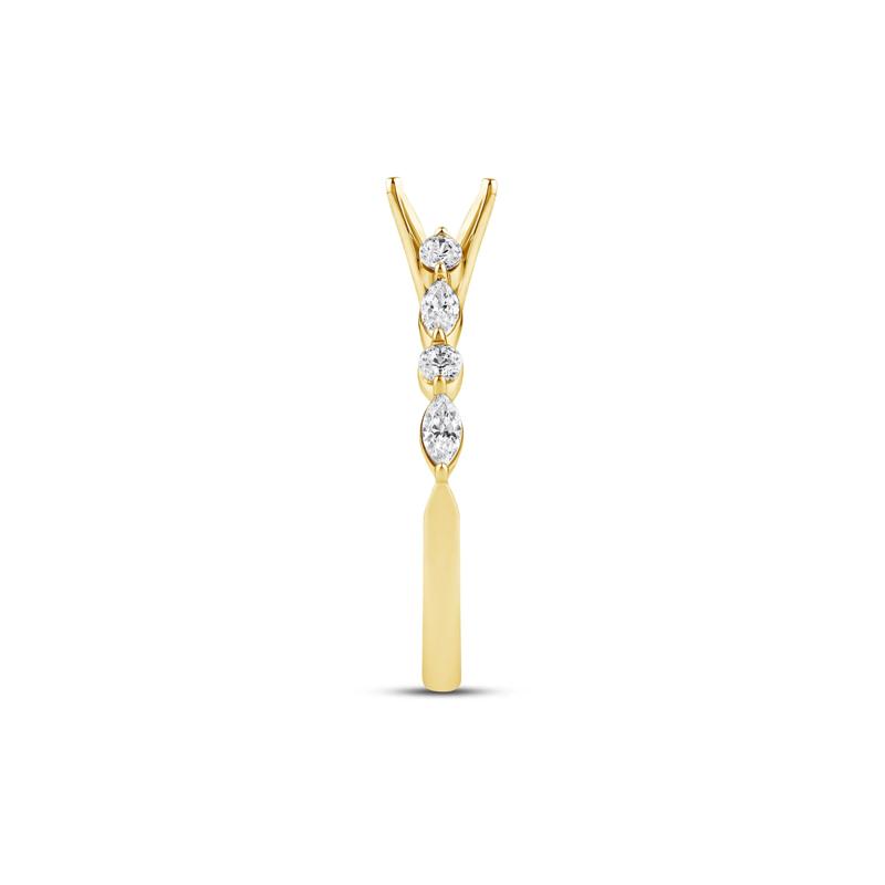 Diamond Semi-Mount in 14K Yellow Gold &#40;1/2 ct. tw.&#41; – Image 3 of 6