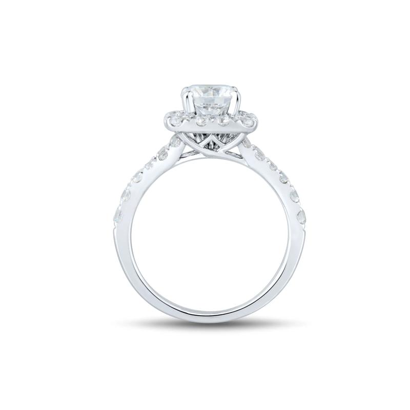 1 ct. tw. Lab Grown Diamond Semi-Mount Engagement Ring in 14K White Gold &#40;Setting Only&#41; – Image 2 of 6