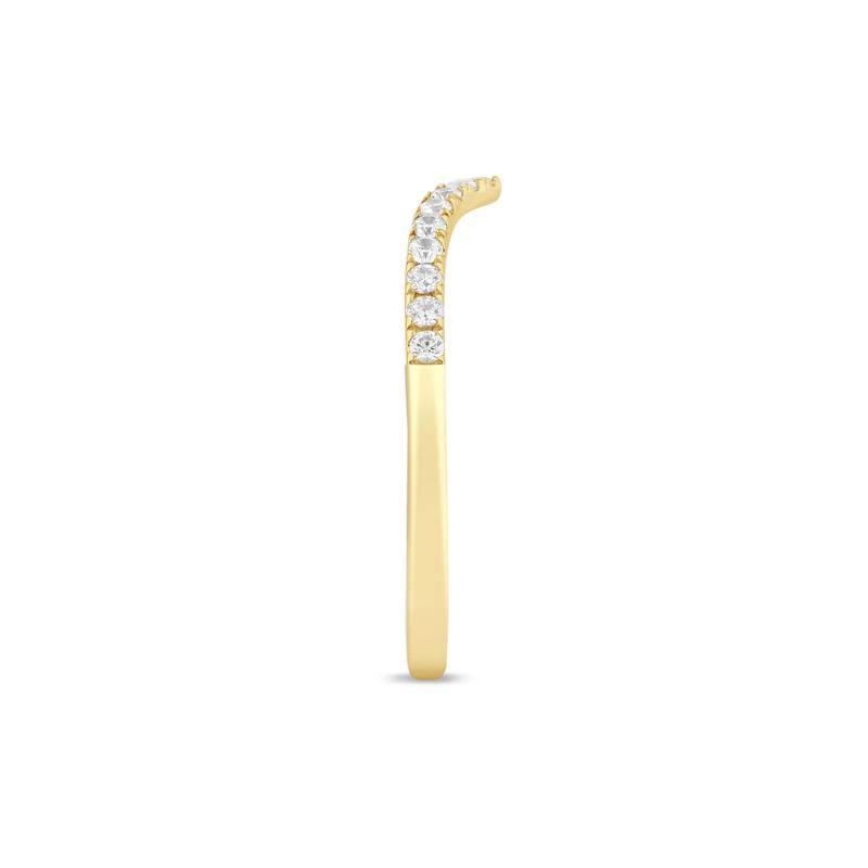 Diamond Contour Band in 14K Yellow Gold &#40;1/5 ct. tw.&#41; – Image 3 of 3