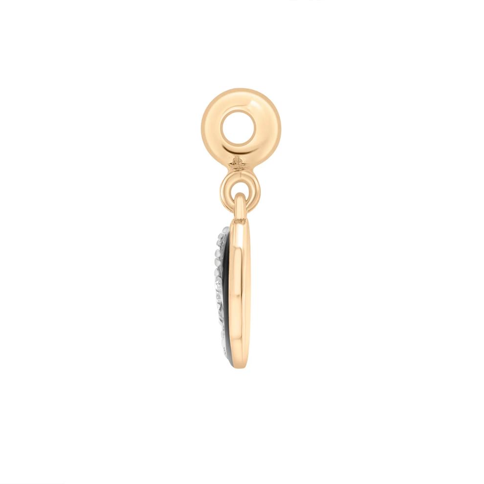 Diamond Accent Yin and Yang Bead Charm in Vermeil – Image 2 of 3