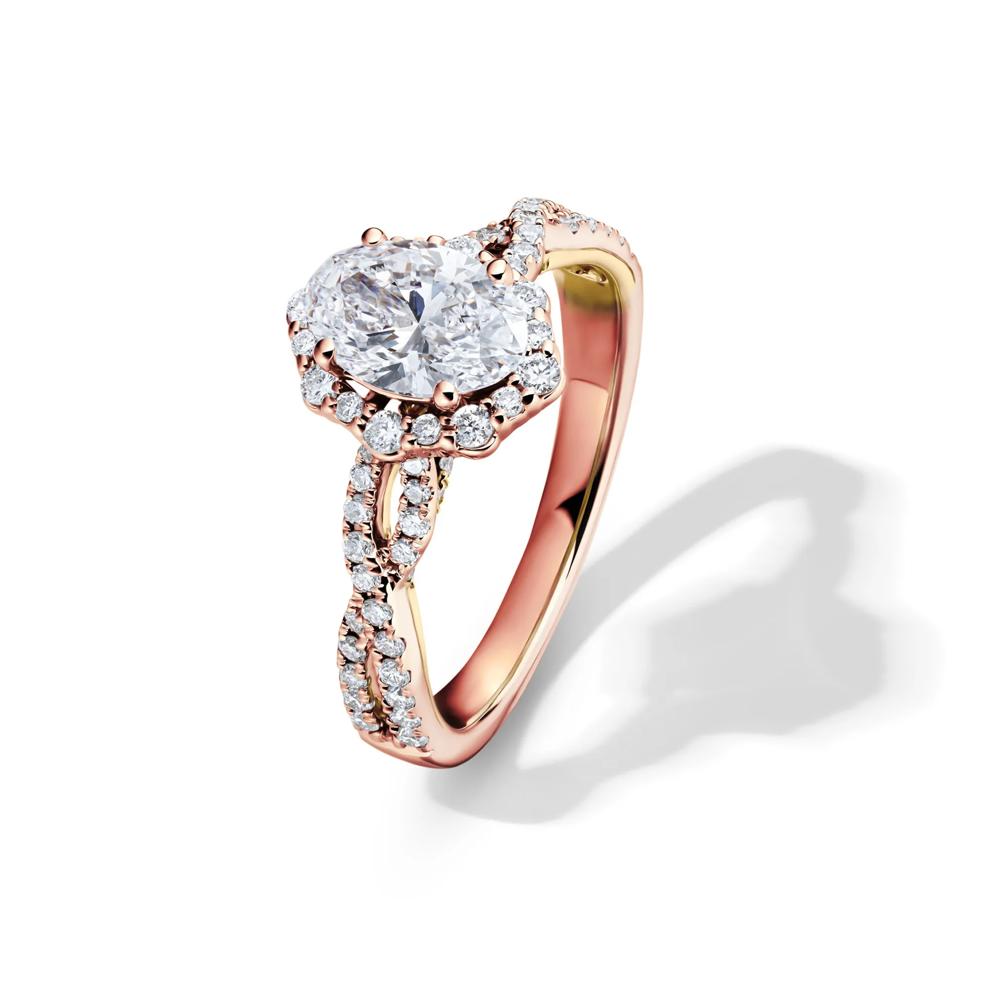 Whitney Lab Grown Diamond Bridal Set in 14K Rose Gold (1 3/4 ct. tw.) – Image 4 of 6